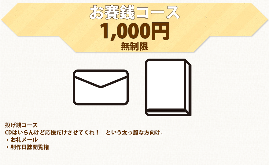 お賽銭コース