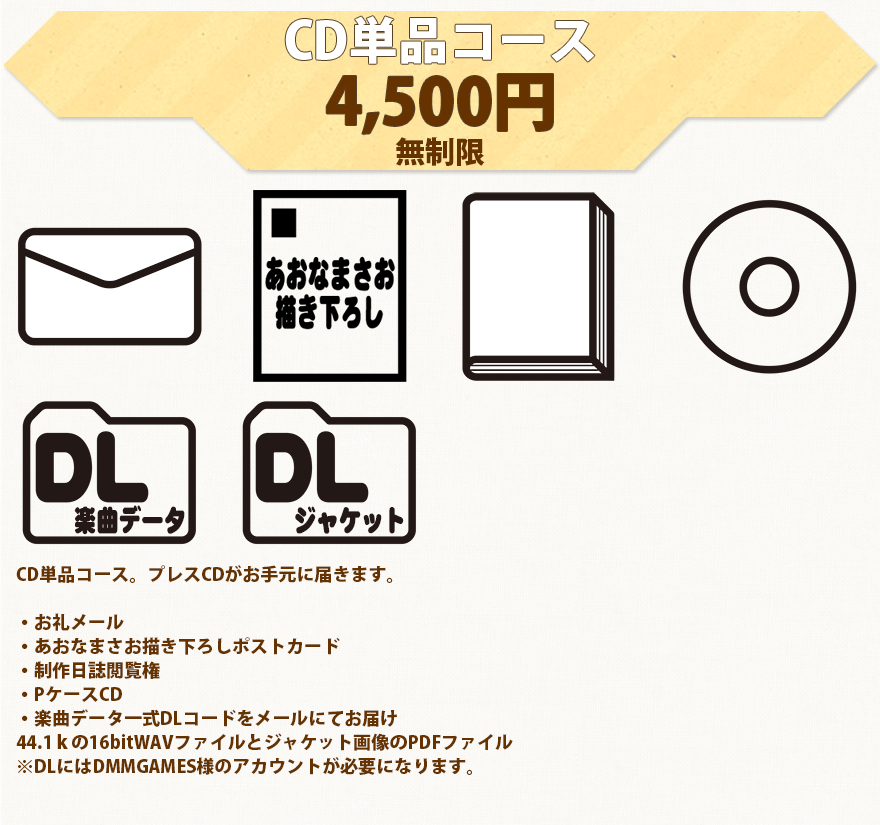 CD単品コース