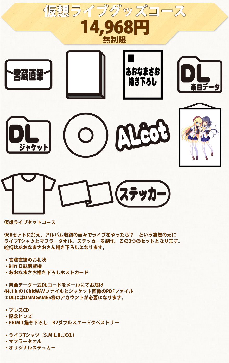 仮想ライブグッズコース