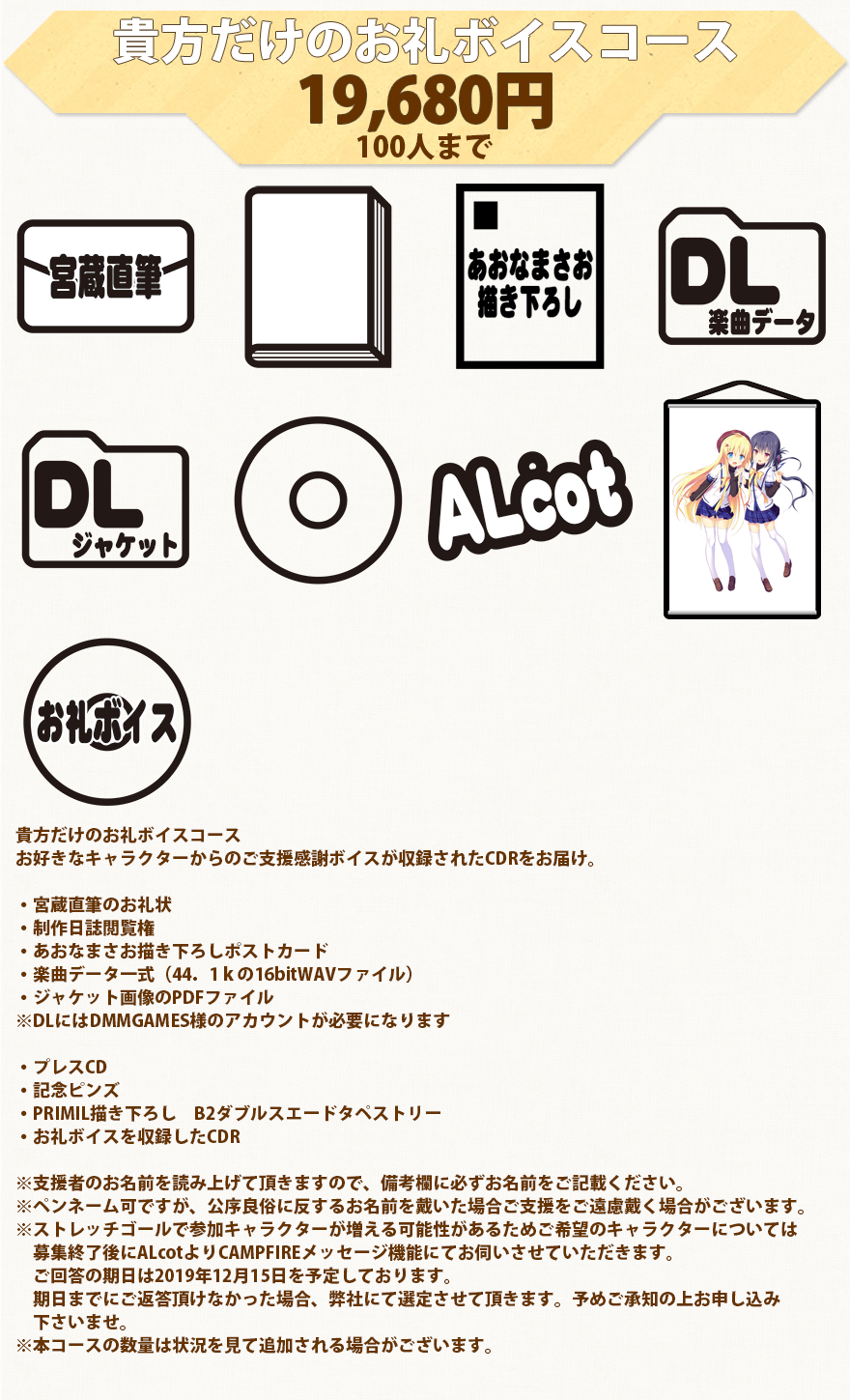 貴方だけのお礼ボイスコース