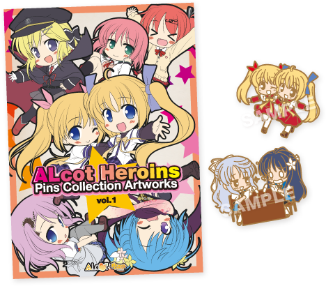ALcot Heroins Pins Collection Artworks Vol.1